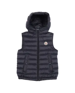 Moncler Enfant フード付きキルティングベスト - サムネイル1
