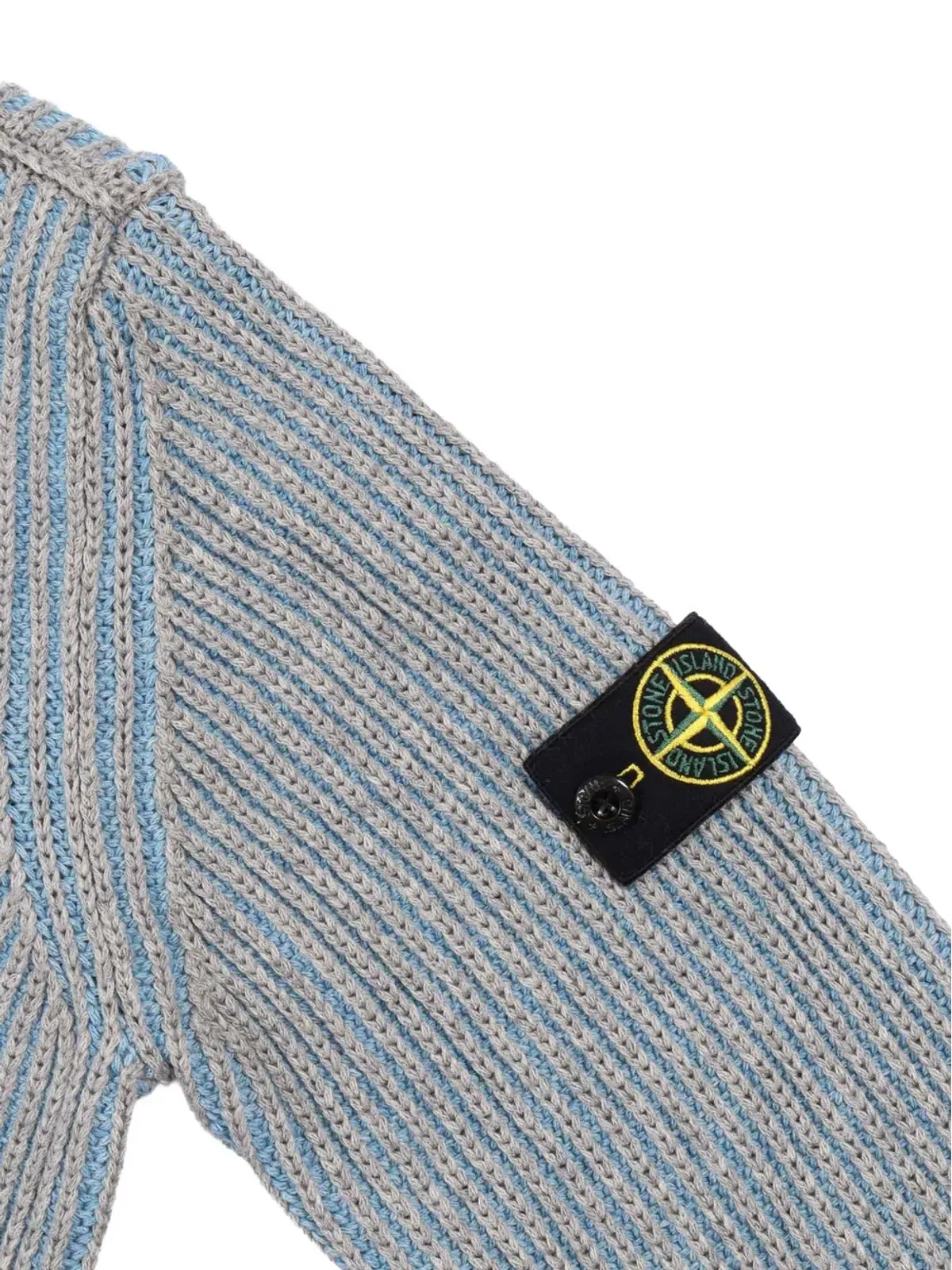 Stone Island Junior リブ編みクルーネックセーター - 画像3
