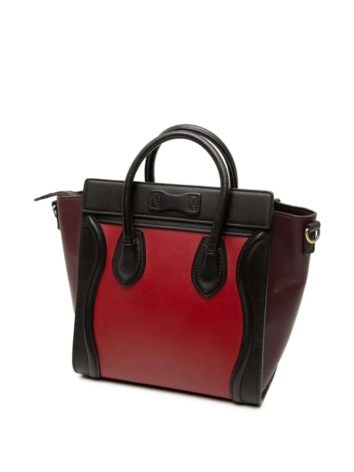 Celine Pre-Owned ナノ トライカラー レザー ラゲージ トート サッチェル - 画像3