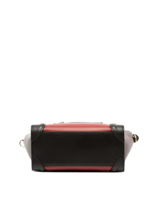 Celine Pre-Owned ナノ トライカラー レザー ラゲージ トート サッチェル - サムネイル4