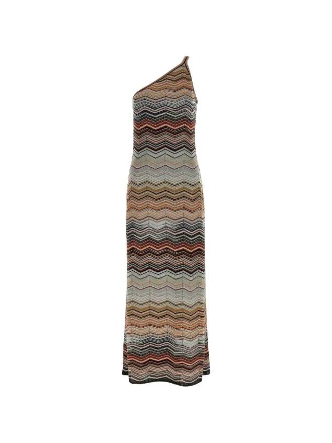 Missoni Missoni スパンコール チェボン柄 ワンショルダードレスの商品画像