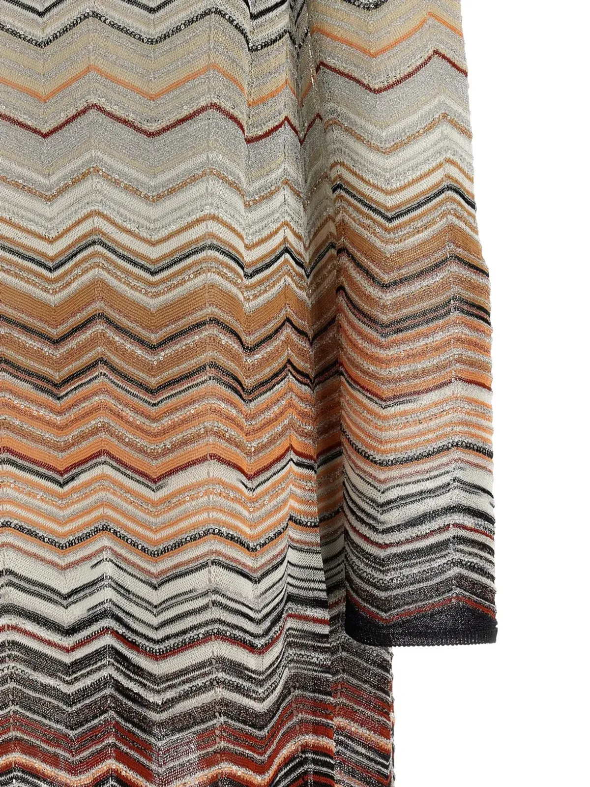 Missoni シェブロン柄スパンコールアップリケ付きカーデコート - 画像4