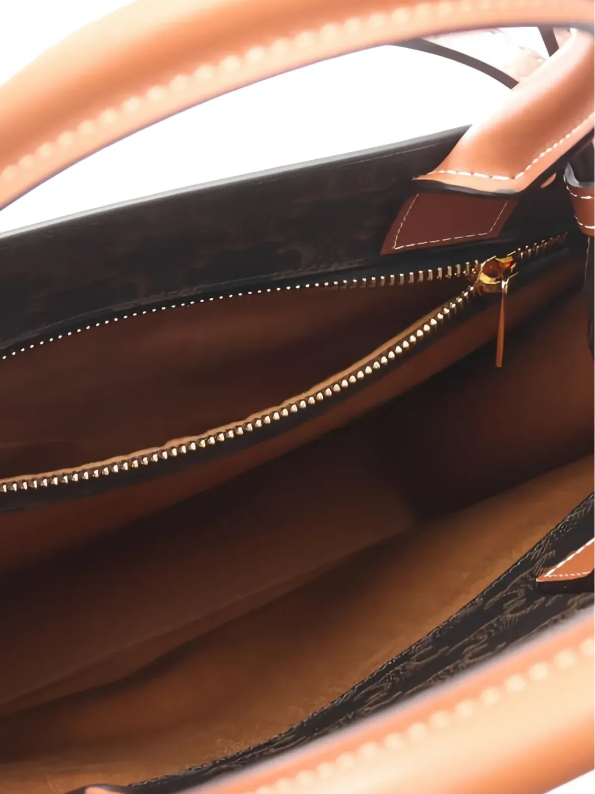 Celine ビンテージ Vertical Cabas Triomphe トートバッグ - ブラウン - 画像5