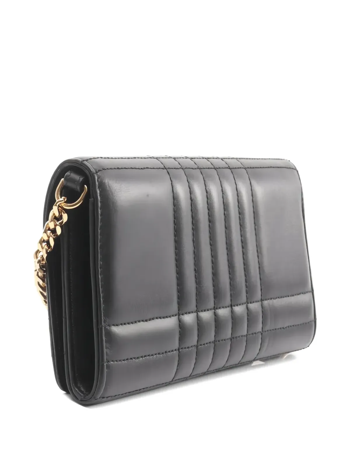 Burberry Pre-Owned Lola レザー ロゴ ショルダーバッグ ブラック - 画像2