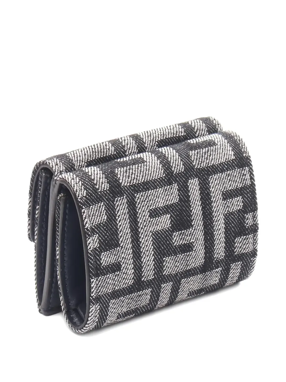 Fendi Pre-Owned バゲット型ミニジャカード三つ折り財布 - 画像2