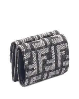 Fendi Pre-Owned バゲット型ミニジャカード三つ折り財布 - サムネイル2