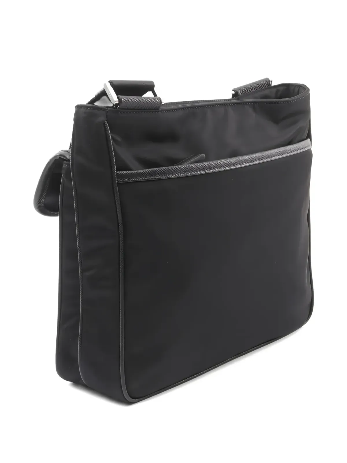 Prada Pre-Owned レザー トリム ショルダーバッグ - 画像2