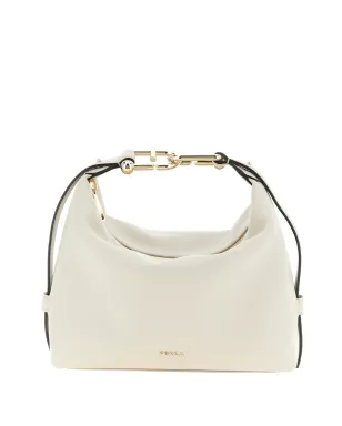 Furla Tonie メタルロゴ入り ファイングレイン ショルダーバッグ - サムネイル1