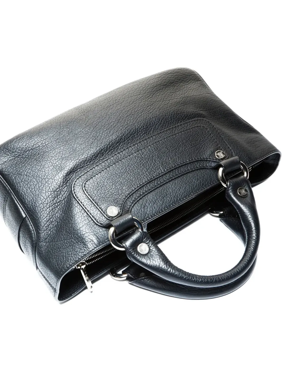 Celine ボーギー カーフレザー ハンドバッグ - 画像5
