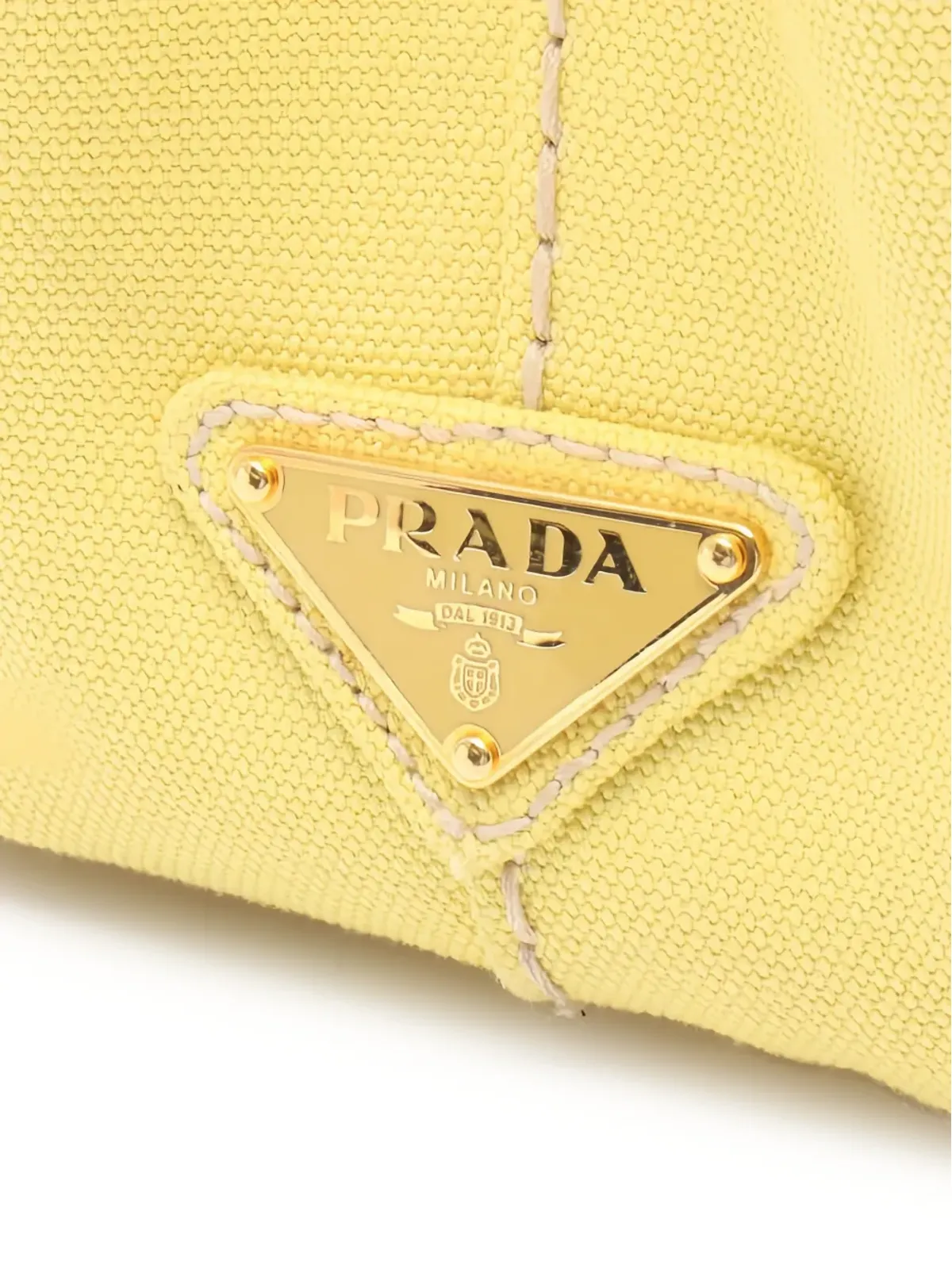 Prada Pre-Owned 2000年代 ロゴハンドバッグ - イエロー - 画像4