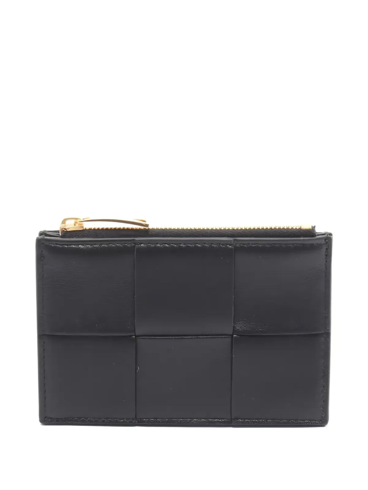 Bottega Veneta ビンテージ 2020s Cassette Intrecciato レザー カードホルダー - Black - 画像1