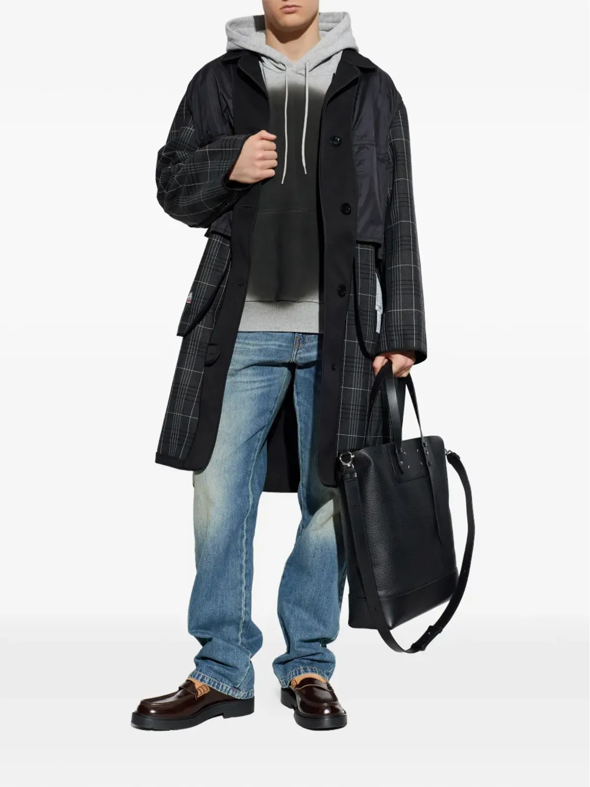 MM6 Maison Margiela スプレー塗装ロゴ フーディー - 画像2