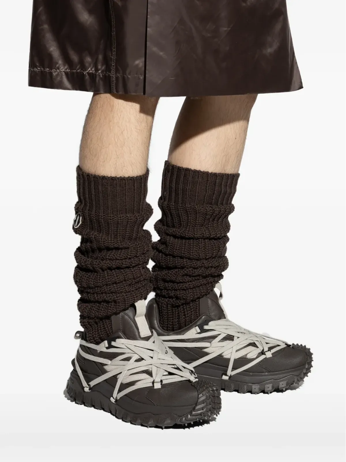Moncler + Rick Owens フリルロゴソックス - 画像5