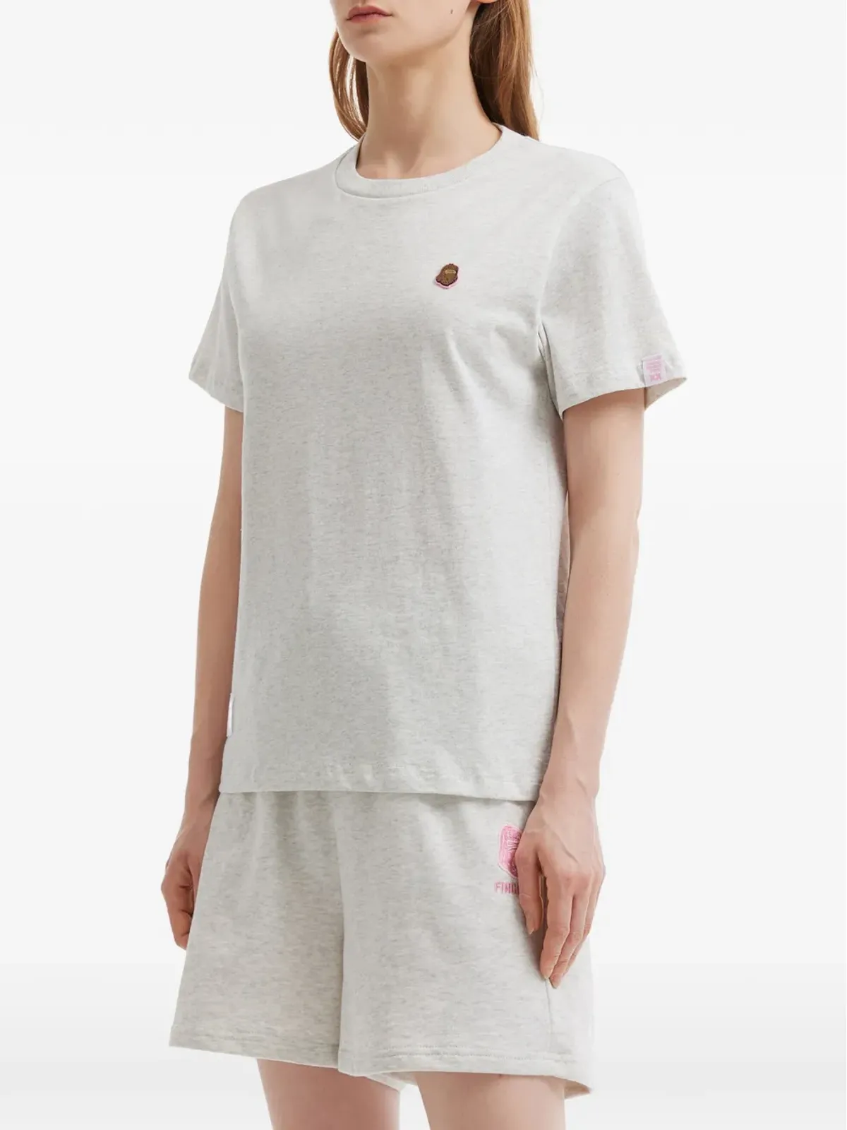 FINGERCROXX ロゴパッチ クルーネック Tシャツ - 画像3