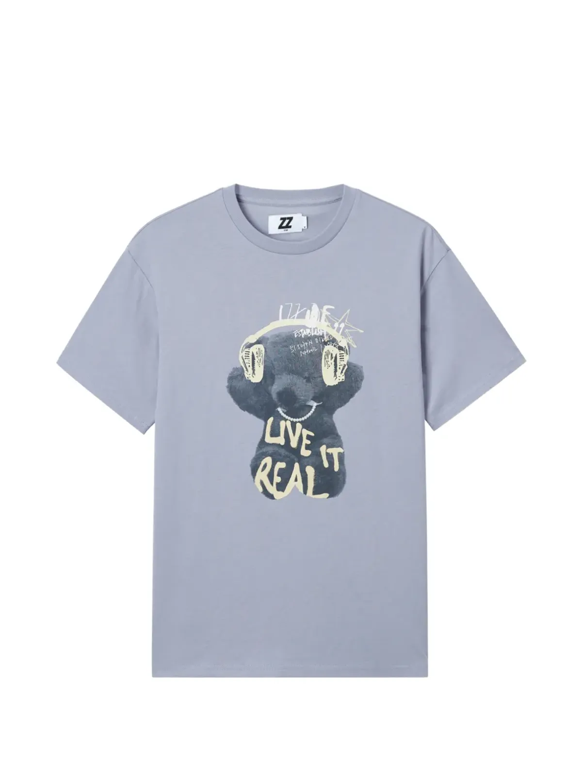 izzue グラフィックプリントTシャツ ブルー - 画像1