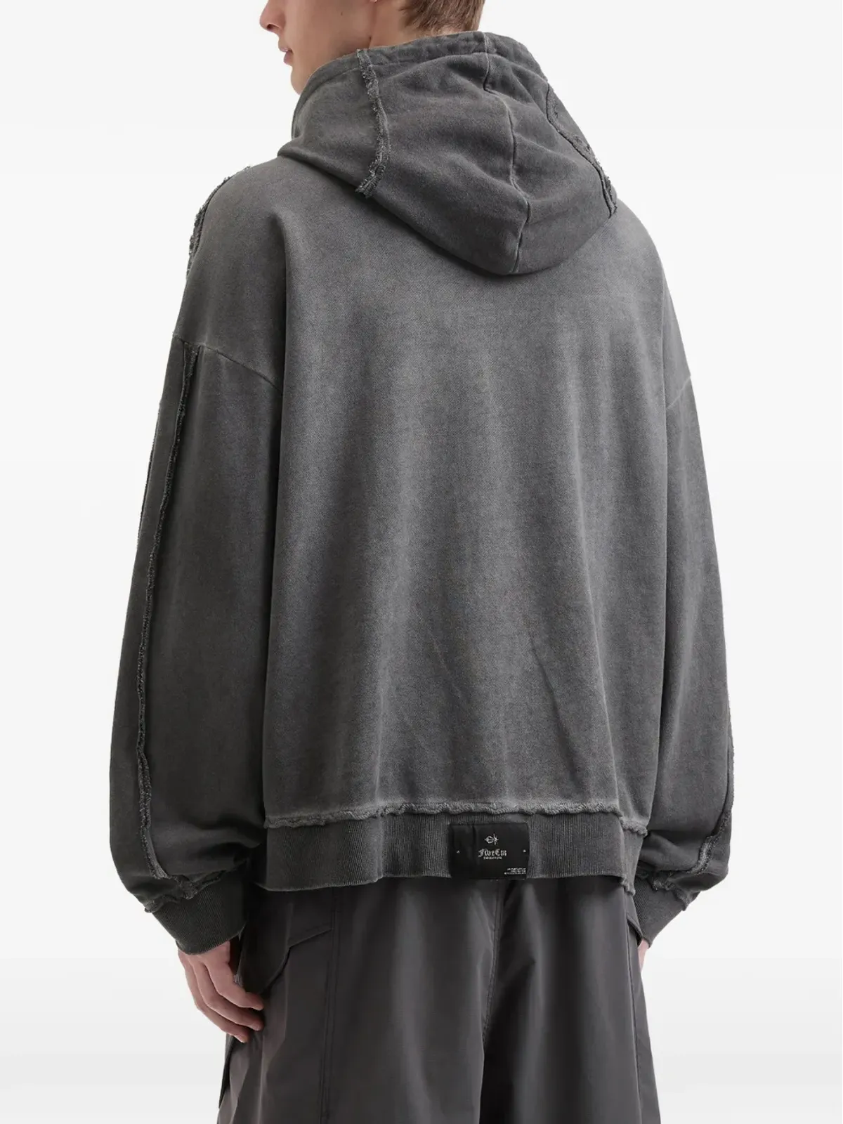 FIVE CM ほつれ加工ジップフーディ - 画像4