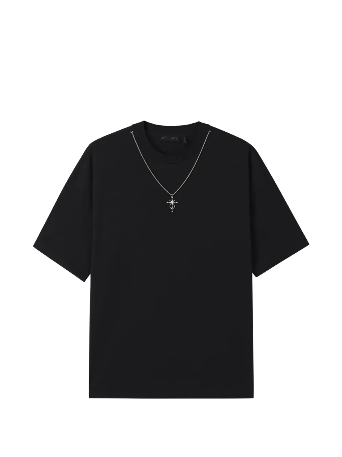 FIVE CM ネックレスディテール Tシャツ - 画像1
