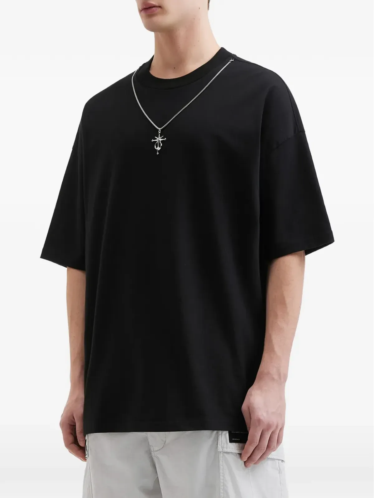 FIVE CM ネックレスディテール Tシャツ - 画像3