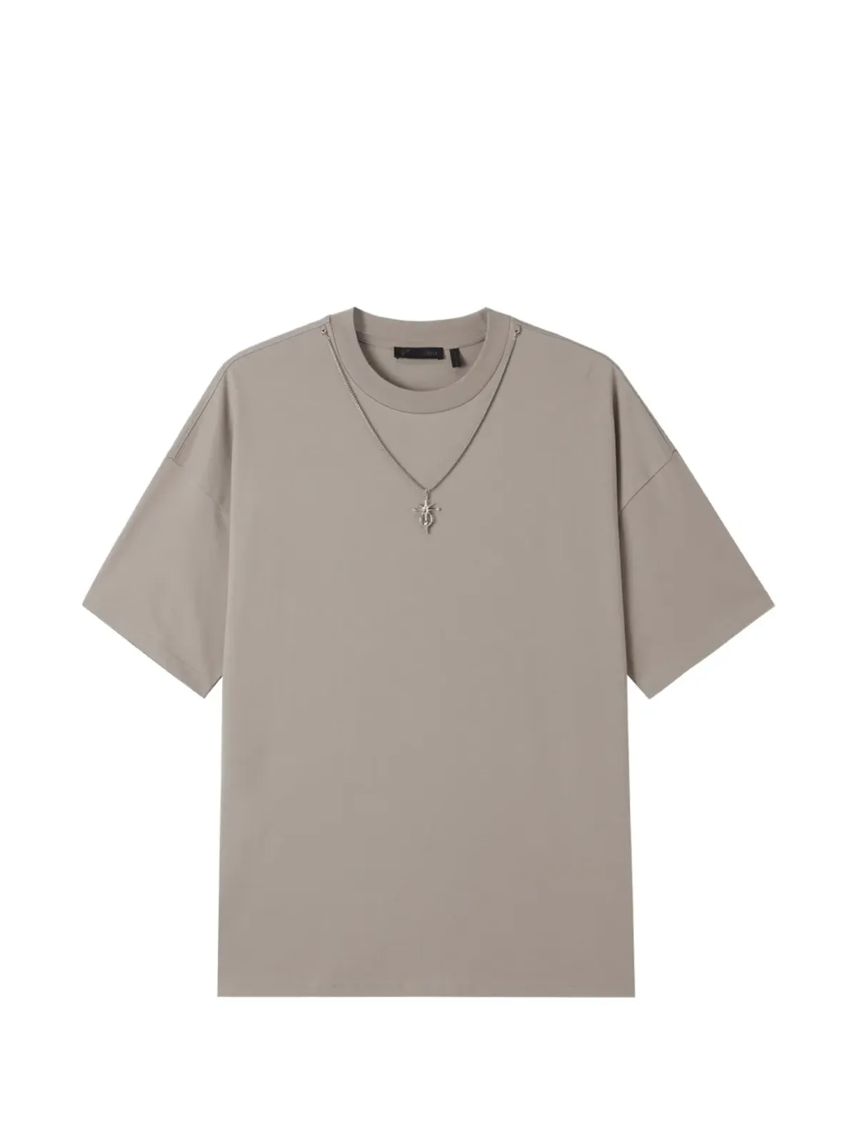 FIVE CM ネックレス付き ラウンドネックTシャツ - 画像1
