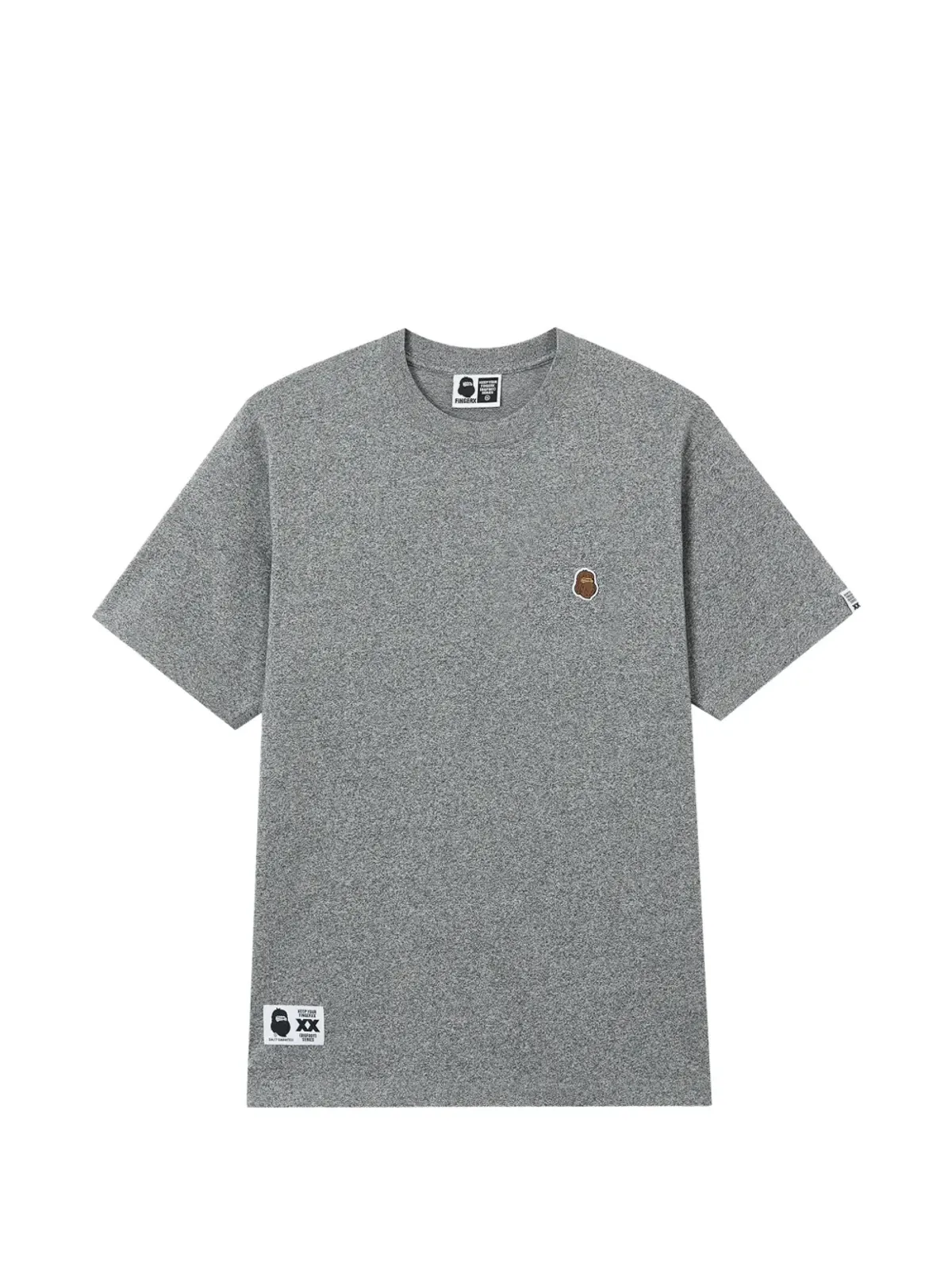 FINGERCROXX アップリケTシャツ グレー - 画像1