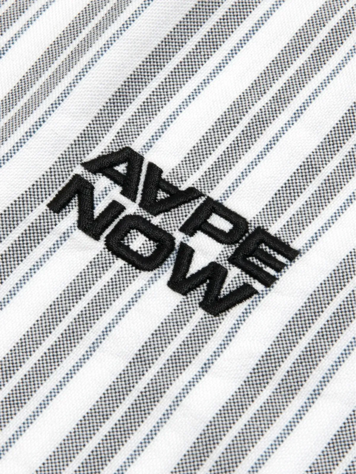 AAPE BY *A BATHING APE® ストライプ柄アップリケシャツ - White - 画像4