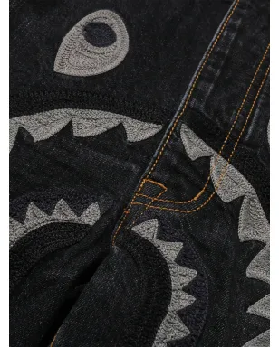 A BATHING APE® シャーク・アップリケジーンズ（ブラック） - サムネイル3