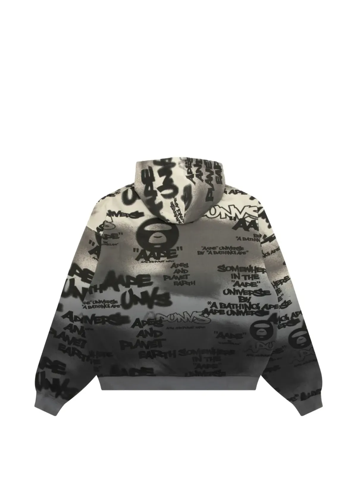 AAPE BY *A BATHING APE® プリントジップアップパーカー - グレー - 画像2