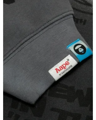 AAPE BY *A BATHING APE® プリントジップアップパーカー - グレー - サムネイル3