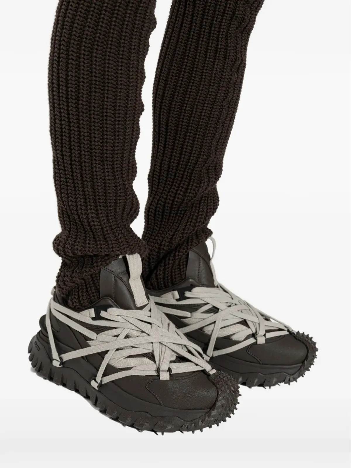 Moncler + Rick Owens レースアップスタッズスニーカー - 画像5