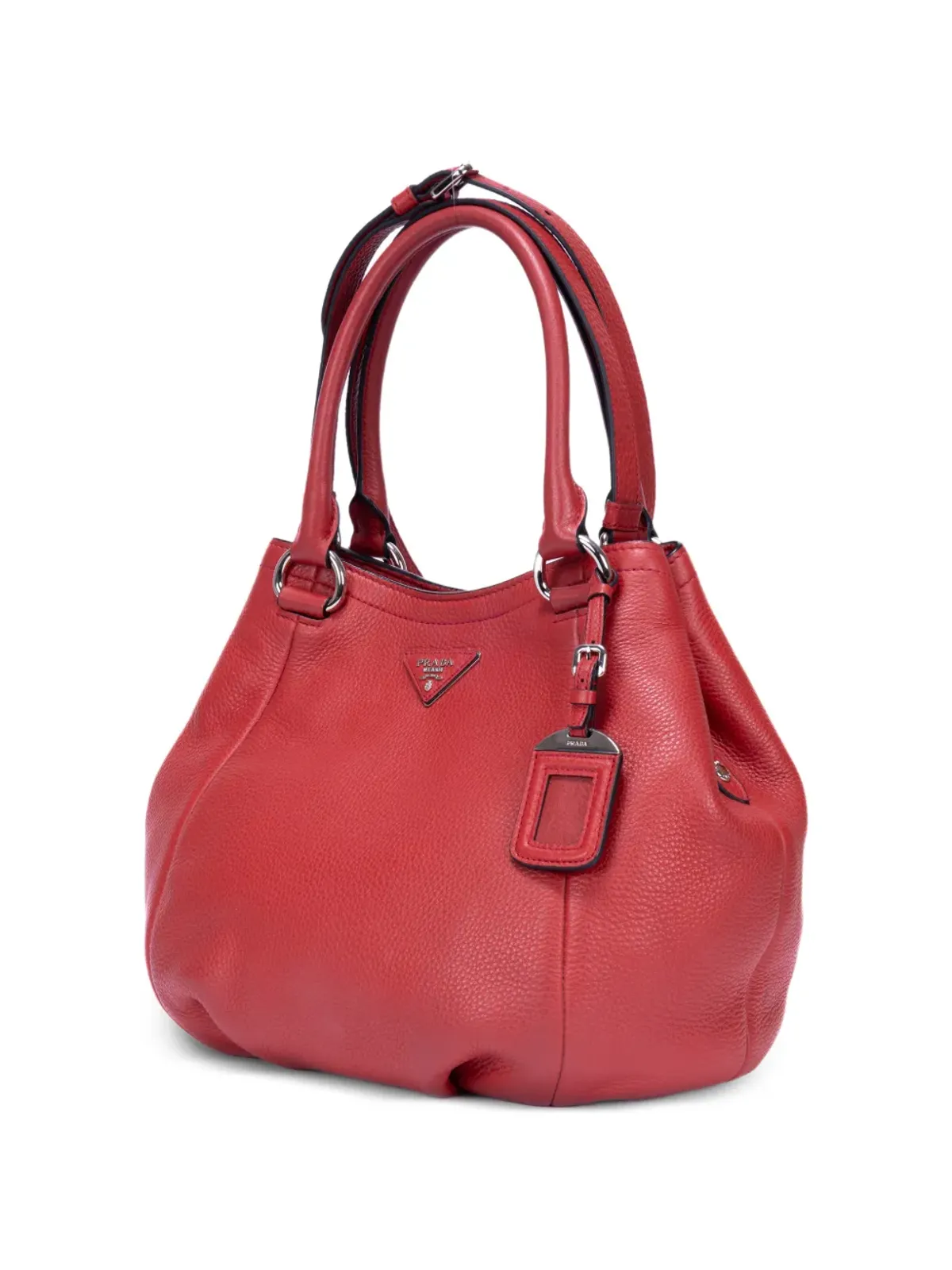 Prada Pre-Owned ロゴプレート付きショッピングバッグ - レッド - 画像3