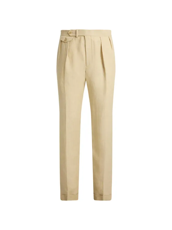 Ralph Lauren Purple Label Ralph Lauren Purple Label グレゴリー フラットフロント リネンパンツの商品画像