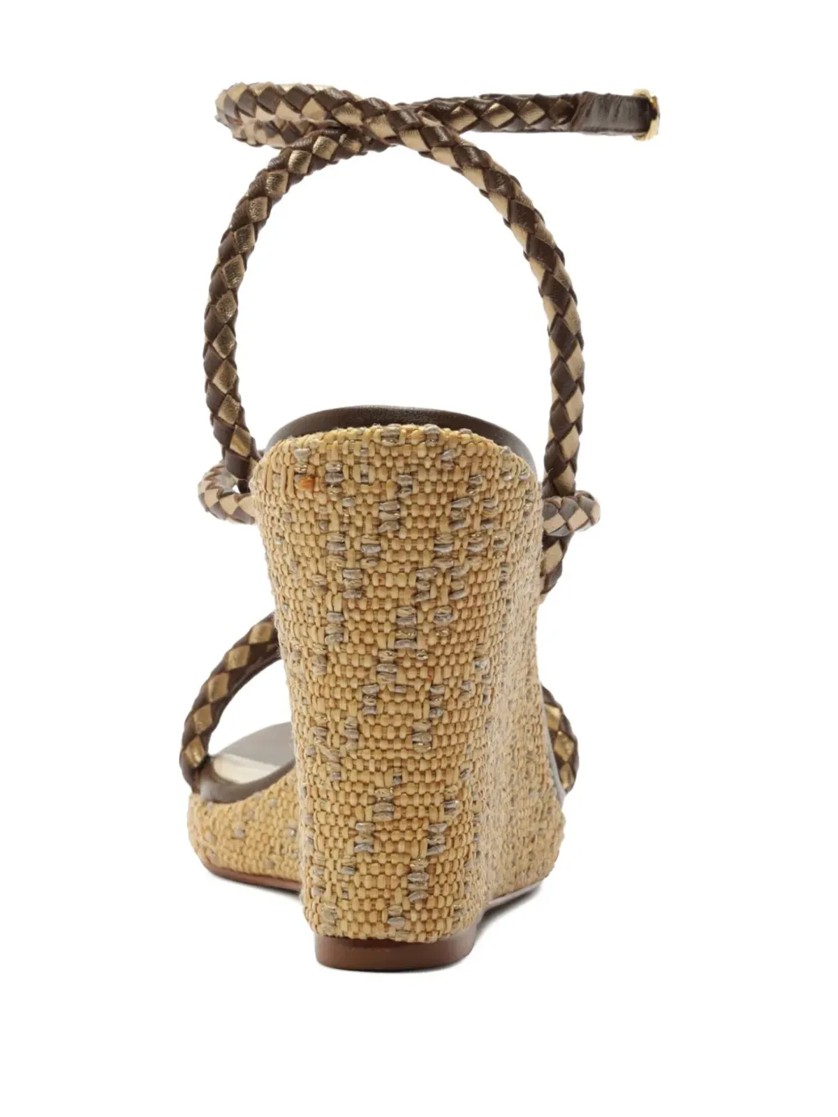 Alexandre Birman Elba braided wedge sandals - Brown - 画像3
