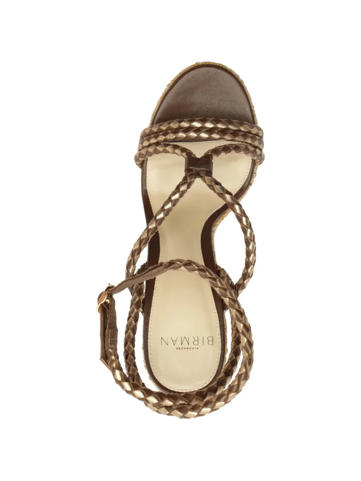 Alexandre Birman Elba braided wedge sandals - Brown - 画像4