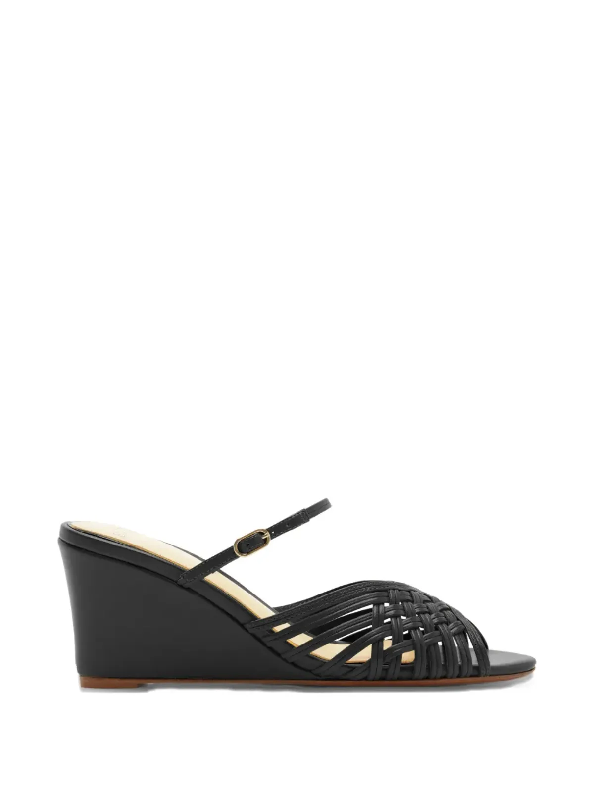 Alexandre Birman リリアン ウェブン ミュール - ブラック - 画像1