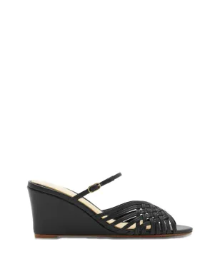 Alexandre Birman リリアン ウェブン ミュール - ブラック - サムネイル1