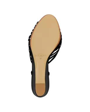 Alexandre Birman リリアン ウェブン ミュール - ブラック - サムネイル5