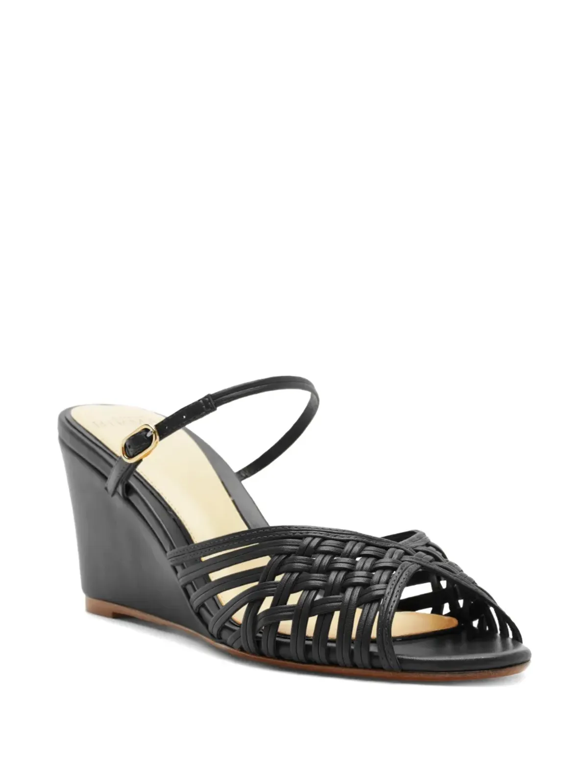 Alexandre Birman リリアン ウェブン ミュール - ブラック - 画像2