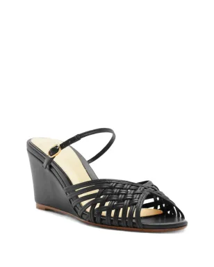 Alexandre Birman リリアン ウェブン ミュール - ブラック - サムネイル2