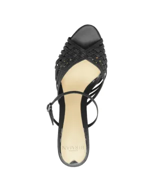 Alexandre Birman リリアン ウェブン ミュール - ブラック - サムネイル4