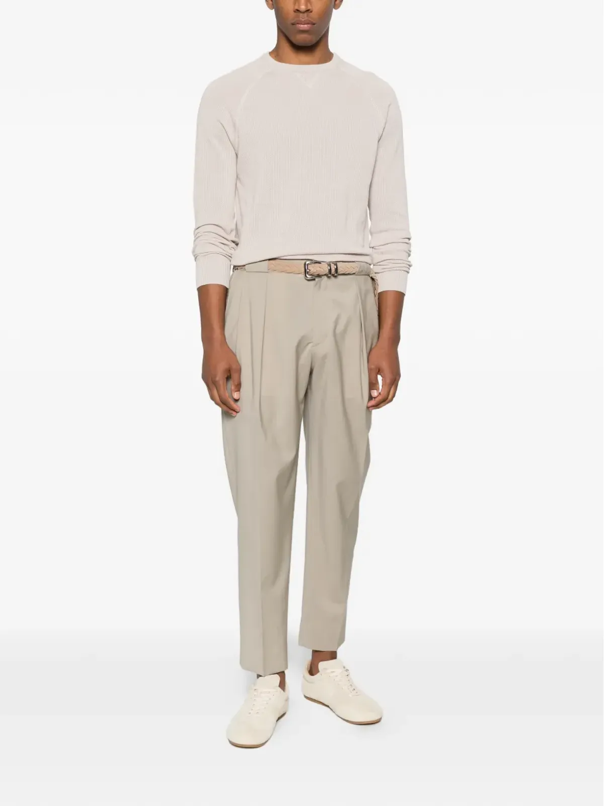 Briglia 1949 Portobellos pleated trousers - Neutrals - 画像2