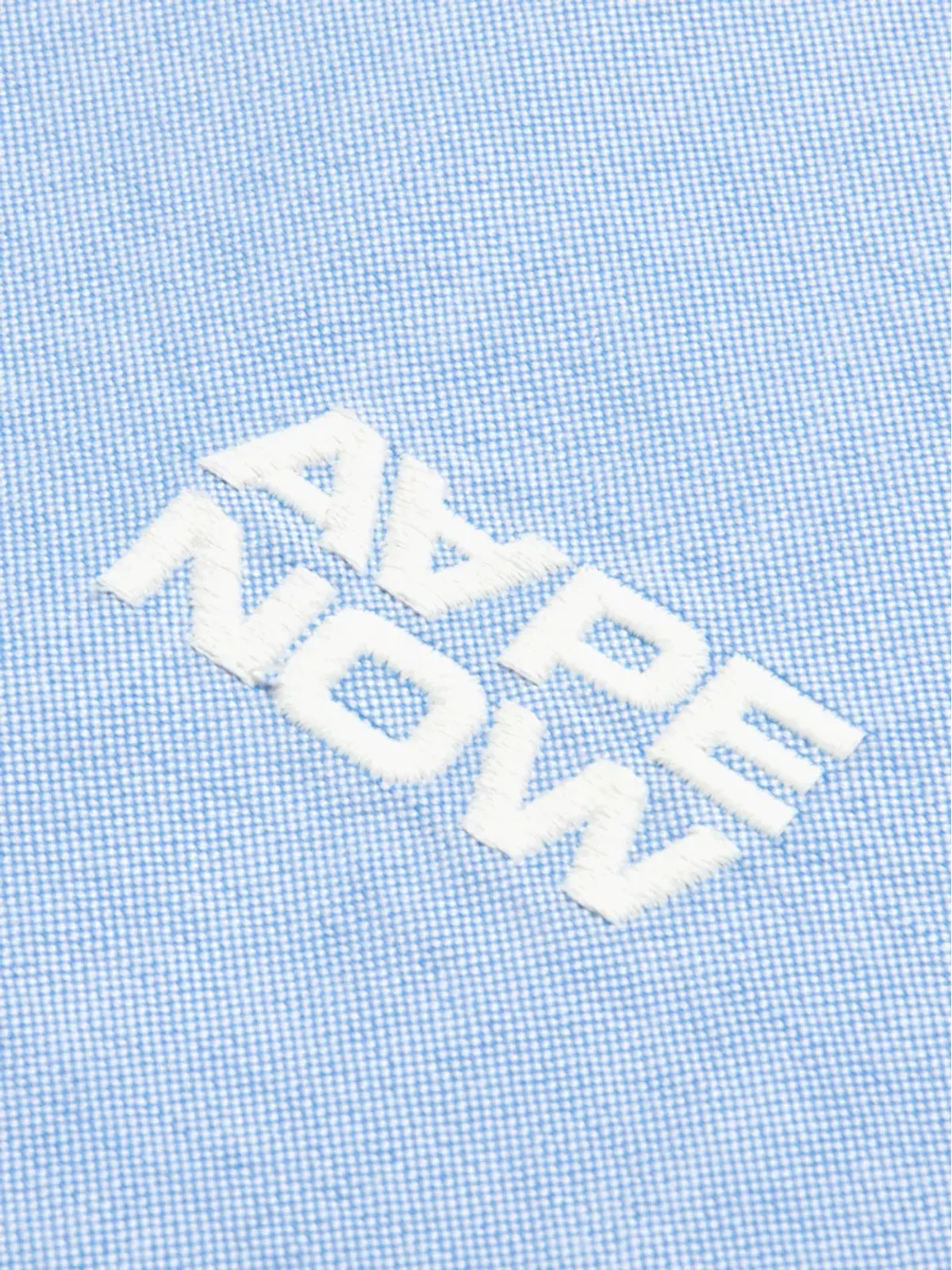 AAPE BY *A BATHING APE® ボタンダウン刺繍シャツ - Blue - 画像4
