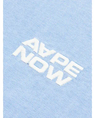 AAPE BY *A BATHING APE® ボタンダウン刺繍シャツ - Blue - サムネイル4