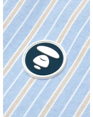 AAPE BY *A BATHING APE® ストライプ柄 ロゴシャツ - Blue - サムネイル5