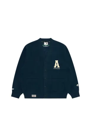 AAPE BY *A BATHING APE® Vネック ロゴ カーディガン - サムネイル1