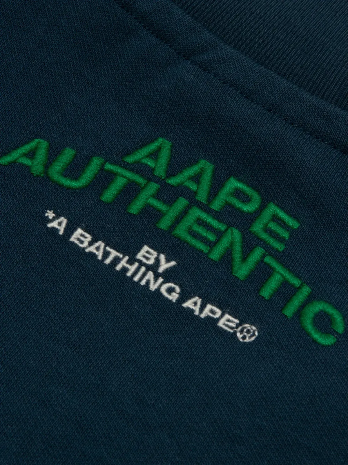 AAPE BY *A BATHING APE® Vネック ロゴ カーディガン - 画像4