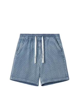 FIVE CM パターン柄 ドローストリングショートパンツ - ブルー - サムネイル1