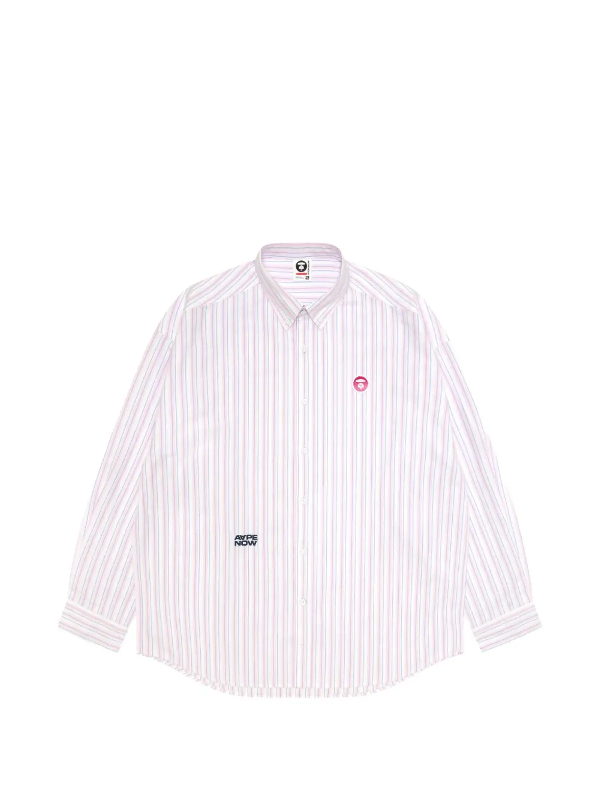 AAPE BY *A BATHING APE® ストライプ柄パッチシャツ - 画像1