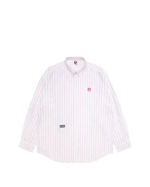 AAPE BY *A BATHING APE® ストライプ柄パッチシャツ - サムネイル1