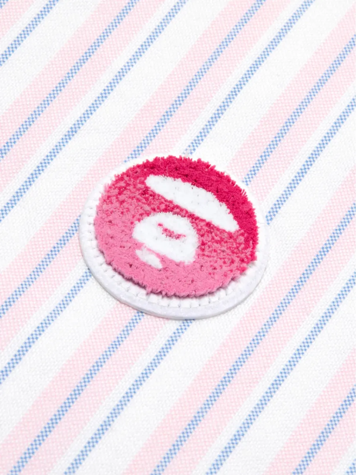 AAPE BY *A BATHING APE® ストライプ柄パッチシャツ - 画像5