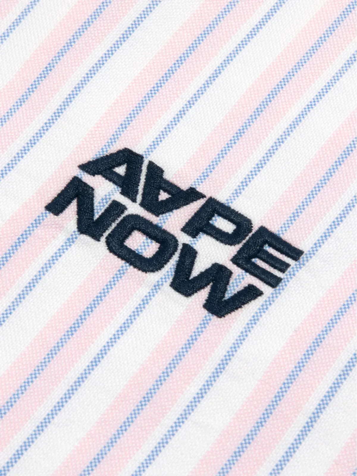 AAPE BY *A BATHING APE® ストライプ柄パッチシャツ - 画像4